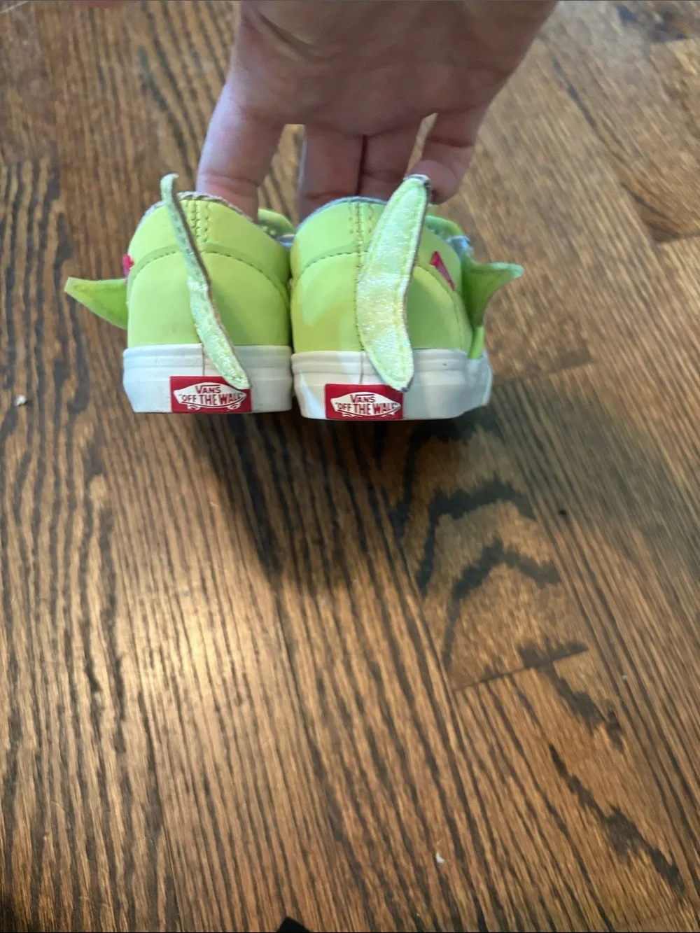 Vans Lime Green & Pink Shark Slip-On Baby Shoes